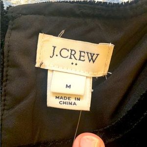 Never been wore J Crew velvet short sleeve top. Size Medium.